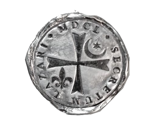 Le sceau de Matthew de Clermont, Grand-Maître de l'Ordre des Chevaliers de Saint-Lazare