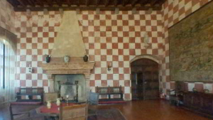 Salle à manger du  château Monselice qui a inspiré Sept-Tours