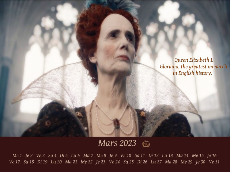 Calendrier de mars 2023, Elisabeth 1er